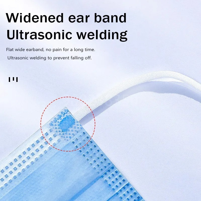 50-500pcs Disposable Adults In - Disposable Mask Blue ulasan dan harga