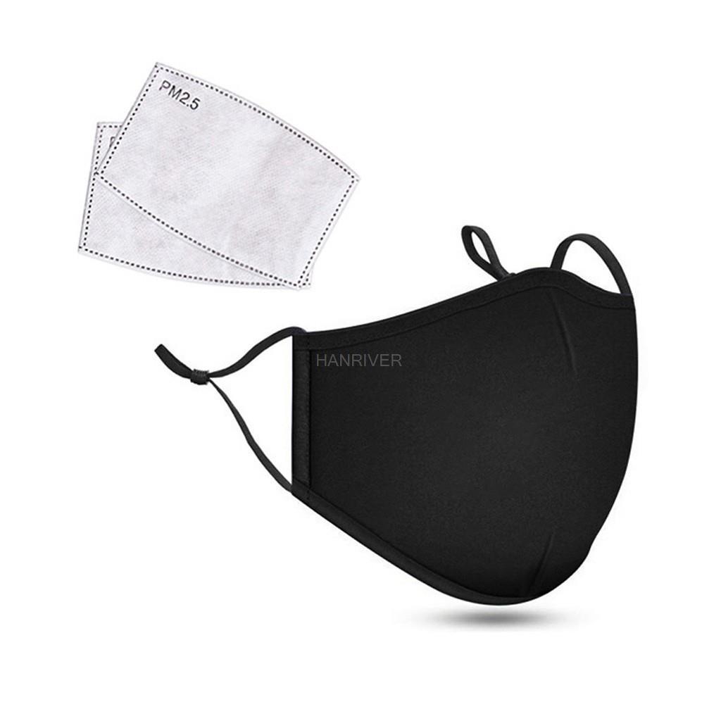 Cotton Face Mask PM2.5 Activat - Dust Mask Construction ulasan dan harga