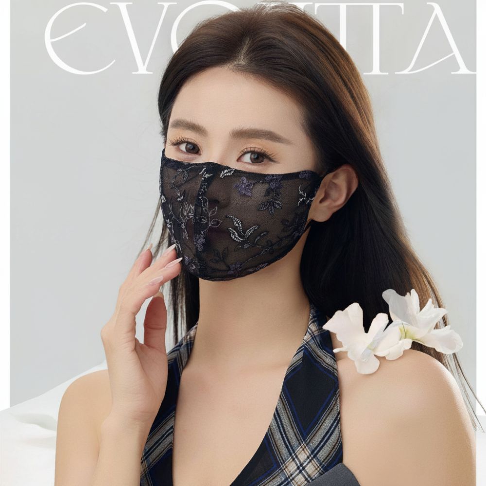 Delicate Embroider Flower Summ - Respirator Half Face ulasan dan harga