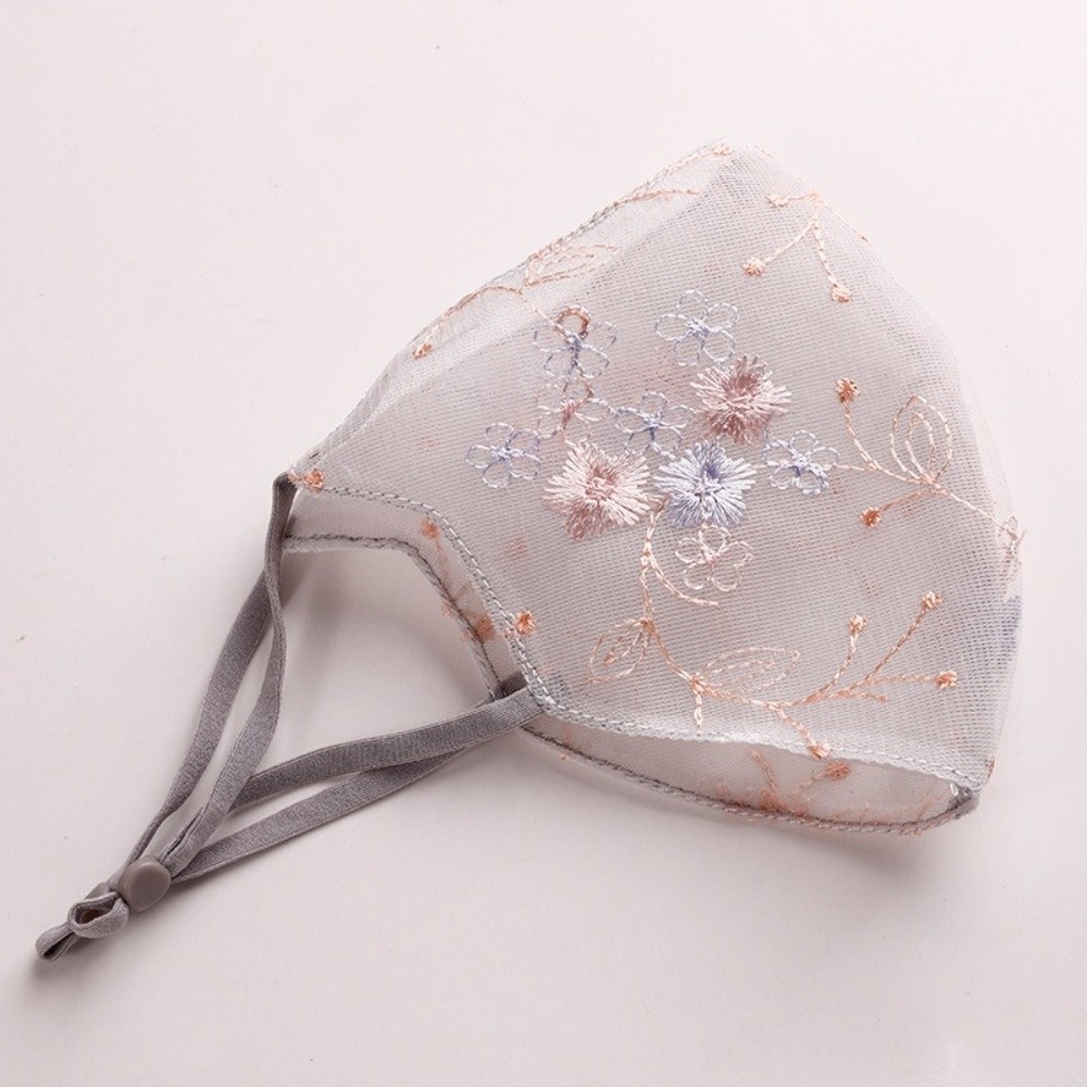 Classical Embroider Flower Vei - Cloth Face Mask Washable ulasan dan harga