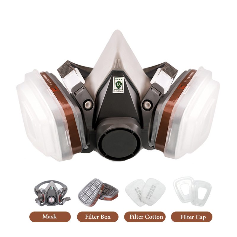 Half Face 6200 Dust Gas Mask C - Dust Mask Construction ulasan dan harga